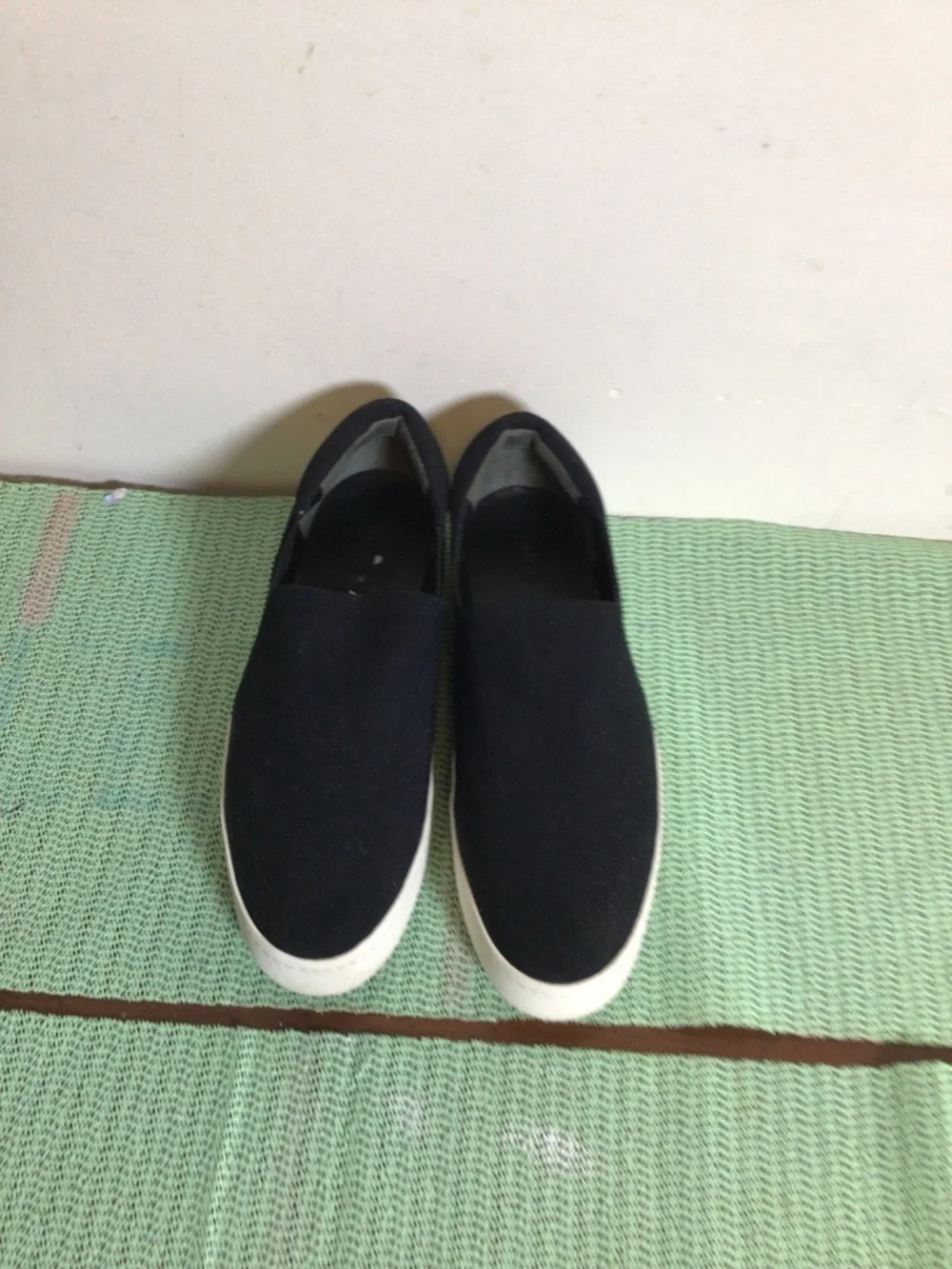 Vince fabric and rubber sole slip on platform shoes SZ US 12M /Euro 43